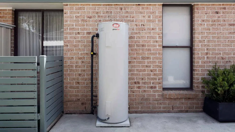 ouside hot water systemm